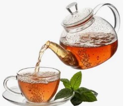 Tea Pot with Fresh Mint