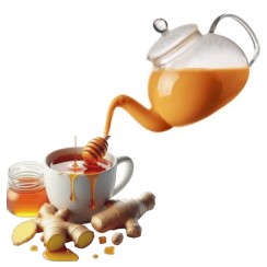 Ginger, Lemon, Honey & Milk Pot