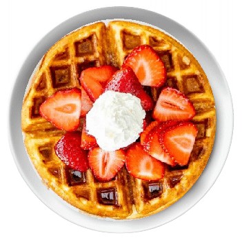 Strawberry Deluxe Waffle