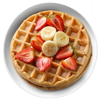 Strawberry & Banana Waffle